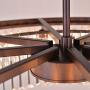 Meelighting Oil Rubbed Bronze Crystal Chandeliers Modern Contemporary Ceiling Lights Fixtures Pendant Lighting for Dining Room Living Room Chandelier D33.5'' 8 Lights