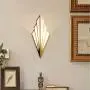 Modern Wall Light Simple Creative Wall Sconces Bedroom Aisle Living Room Wall Lamp Holder E14 Socket Art Deco Lighting Fixture (Bulb Not Included) (Golden) [Energy Class A++]