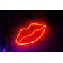 Lip Shaped Neon Signs Led Neon Light Art Decorative Lights Wall Decor for Christmas Children Baby Room Wedding Party Decoration (Red)