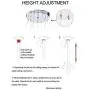 MEEROSEE LED Crystal Chandelier Lighting Ceiling Lights Fixture Contemporary Adjustable Stainless Steel 3 Rings Light for Living Room Bedroom Dining Room D19.7''+15.7''+11.8''