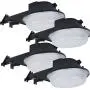 NaturaLED 25 watt -120-277volt - Outdoor LED Barn Light Dusk-to-Dawn Security Yard Light with Photocell - 4000K, Set of 4