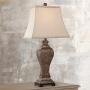 Edgar Traditional Table Lamp Bronze Square Urn Geneva Taupe Rectangular Shade for Living Room Family Bedroom Bedside - Regency Hill Edgar Traditional Table Lamp Bronze Square Urn Geneva Taupe Rectangular Shade for Living Room Family Bedroom Bedside - Regency Hill
