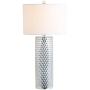 JONATHAN Y JYL1013A Isabella 30'' Glass LED Table Lamp Contemporary,Transitional,Modern,Glam for Bedroom, Living Room, Office, College Dorm, Coffee Table, Bookcase, Silver