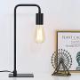 Edison Lamp, Industrial Desk Lamp, Bedside Table Lamp for Nightstand, Coffee Table, Dressers, Study Desk, Black Metal Lamps in Bedroom, Living Room, College Dorm Edison Lamp, Industrial Desk Lamp, Bedside Table Lamp for Nightstand, Coffee Table, Dressers, Study Desk, Black Metal Lamps in Bedroom, Living Room, College Dorm