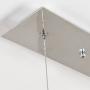 Saint Mossi Modern Crystal Linear Raindrop Chandelier Lighting Flush Mount LED Ceiling Light Fixture Pendant Lamp for Dining Room Bathroom Bedroom Livingroom 8E12 Base H12'' x L 47''