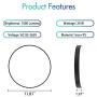 SviDau 12 Inch Dimmable Flush Mount Ceiling Light Fixture with Remote Control, 24W 3000K-6500K Color Changing LED Lamp for Bedroom Kitchen Hallway Porch Closet Room, Round