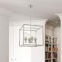4 Light VINLUZ Glass Pendant Lighting Brushed Nickel,Metal Frame Lights Fixture Contemporary Chandelier for Living Room Dining Room Adjustable 4 Light VINLUZ Glass Pendant Lighting Brushed Nickel,Metal Frame Lights Fixture Contemporary Chandelier for Living Room Dining Room Adjustable