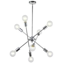 BONLICHT 8-Light Sputnik Chandelier Chrome Modern Chandelier Lighting Vintage Ceiling Light for Kitchen Dining Room Hallway Foyer