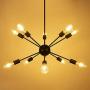 Wellmet Black Sputnik Chandeliers Lighting 10-Light, Modern Mid Century Pendant Light Fixtures Hanging Ceiling Lightfor Kitchen Island, Dining Room, Foyer Wellmet Black Sputnik Chandeliers Lighting 10-Light, Modern Mid Century Pendant Light Fixtures Hanging Ceiling Lightfor Kitchen Island, Dining Room, Foyer