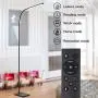 Twinkle Star LED Gooseneck Floor Lamp, 9W/680LM Dimmable and Color Adjustable Standing Lamp with Multi-brightness Levels &amp; 3 Colors Touch and Remote Control for Reading in Living Room, Bedroom, Office