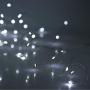 YIHONG 2 Set Christmas Fairy Lights Battery Operated,16ft 50LED String Lights Remote Control Timer Twinkle String Lights 8 Modes Silver Wire Firefly Lights for Garden Party Indoor Decor-White