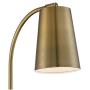 Sully Modern Wall Lamp Warm Brass Plug-in Light Fixture Adjustable Head Curved Arm for Bedroom Bedside Living Room Reading - 360 Lighting