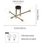 Sputnik Chandelier Mid Century Modern Nordic E26 LED Pendant Lighting Edison 4/6/8 Lights Chandeliers Ceiling Light Fixture Black Light for Living Room,Kitchen,Bedroom,Dining Room Sputnik Chandelier Mid Century Modern Nordic E26 LED Pendant Lighting Edison 4/6/8 Lights Chandeliers Ceiling Light Fixture Black Light for Living Room,Kitchen,Bedroom,Dining Room