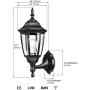 EMART Outdoor Porch Light LED Exterior Wall Light Fixtures, Special Handling Anti-Corrosion Plastic Material, Waterproof Security Lamp for Wall, Garage, Front Porch - 2 Pack