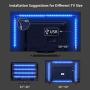 LE LED Strip Lights for TV, 6.56Ft RGB Color Changing TV Backlights with Remote, USB Powered Bias Lighting for 32-65 Inch TV, PC, Mirror LE LED Strip Lights for TV, 6.56Ft RGB Color Changing TV Backlights with Remote, USB Powered Bias Lighting for 32-65 Inch TV, PC, Mirror