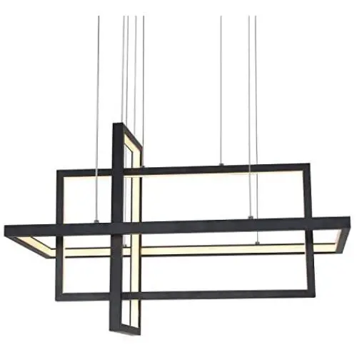 LightInTheBox Smart WiFi LED Pendant Light Chandeliers Ceiling Lighting Fixture Lamp for Dining Room, Bedroom Smartphone Control Compatible with Amazon Alexa and Google Home (Black)