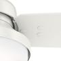HUNTER 59169 Sentinel Indoor Ceiling Fan with LED Light and Remote Control, 52'', White