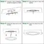 LED Flush Mount Ceiling Light Dimmable Disk Light 2PK 8inch 18W 5000K CRI90 Round Panel Light LED Recessed Light for Bedroom Kitchen Hallway Bathroom Office