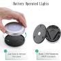 Motion Sensor Light, 6pcs Cordless Battery-Powered LED Night Light Wall-Mounted Wall Light, Used for Indoor/Outdoor, Staircase, Bedroom, Bathroom, Corridor, Cabinet Safety Light