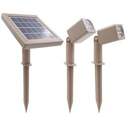 HEX 30X Twin Solar Spotlight Warm White LED for Outdoor Garden Yard Landscape Downlight