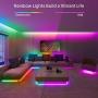 Govee RGBIC LED Strip Lights, Color Changing LED Lights with App Control, 44 Scene Modes, Music Mode, Easy Installation Light Strip for Bedroom, Kitchen, Party, Living Room
