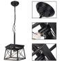 HMVPL Farmhouse Hanging Light, Industrial Pendant Lighting Fixtures Swag Chandeliers Ceiling Lamp for Kitchen Island Dining Room Bedroom Foyer Hallway Front Door