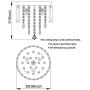 Mini Crystal Chandelier Flush Mount Ceiling Light for Bedroom, Hallway, Bar, Kitchen, Bathroom Pendant Lamps