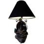 Ebros White Rare Alaskan Tiger Desktop Table Lamp Statue with Black Fabric Shade Siberian Albino Tiger Home Decor Lighting Accessory As Jungle Forest Large Cats (White Siberian Tiger)