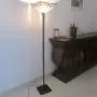 LB Lighting Tiffany Style Stained Glass 1-Light Floor Torchiere Standing Floor Lamp W14.1'' X H 69''