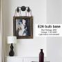 VINLUZ Farmhouse Cage Vanity Light Oil Rubbed Bronze Modern Bathroom Wall Lighting Fixture Rustic Metal Sconce Wall Mounted Lamp Clear Glass Shade for Stairway Porch Restaurants Kitchen