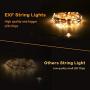 EXF 2-Pack Solar String Lights Outdoor, Upgraded Super Bright & Durable 240LED Solar Christmas Lights Outdoor, IP65 Waterproof Copper Wire 8 Modes Starbright Solar Lights for Christmas Garden Tree