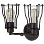 JONATHAN Y JYL7420A Florence 12.5'' 2-Light Metal Vanity Light Industrial,Contemporary,Transitional 2200K Edison 25W Bulbs, Reversible, for Bedroom Livingroom Bathroom Hallway, OilRubbedBronze