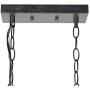 LALUZ Wood Kitchen Island Farmhouse Pendant Lighting Hanging Fixture for Dining Room, 4 Glass Globes, A02989