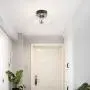 TeHenoo Semi Flush Mount Ceiling Light,Seeded Glass Shade Ceiling Light Fixture for Dining Room,Cafe, Bar, Corridor, Hallway, Entryway, Passway