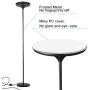 Lightdot 24W LED Torchiere Floor Lamp, Brightness Selectable, 5000K Standing Lamp for Bedroom, Living Room, Tall Pole Light for Reading & Offices