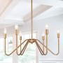 Gold Chandelier, 6-Light Modern Chandeliers for Dining Rooms, Pendant Hanging Light Fixtures for Living Room, Kitchen Island, 25'' Inches Gold Chandelier, 6-Light Modern Chandeliers for Dining Rooms, Pendant Hanging Light Fixtures for Living Room, Kitchen Island, 25'' Inches