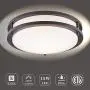 NEOUS LED Flush Mount Light, 12inch 15W 1050lm 3000K Dimmable Ceiling Light Fixture, Warm White Oil Rubbed Bronze Ceiling Light for Living Room, Bedroom, Kitchen, Bathroom, Hallway, Stairwell
