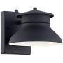 Danbury Modern Outdoor Wall Light Fixture LED Black 6'' Security Dusk to Dawn for Exterior House Porch Patio - John Timberland