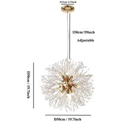 SAIMMAA Ceiling Crystal Chandeliers Lighting Pendant Lights Chandelier