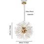 SAIMMAA Ceiling Crystal Chandeliers Lighting Pendant Lights Chandelier