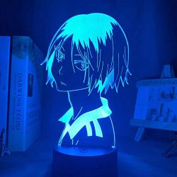 Volleyball!! 3D Led Night Light Anime Kozume Kenma Bedroom Decoration Night Light Kid Children Birthday Table Lamp Gift Haikyuu Kenma Light (16 Color with Remote)