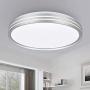 36W Dimmable Flush Mount Ceiling Light Fixture Color Changing via Remote Control, Smart Phone APP for Family Living Room Bedroom Dining Room