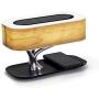 Masdio by Ampulla Bedside Lamp with Bluetooth Speaker and Wireless Charger, Table lamp Desk lamp with Sleep Mode Stepless Dimming