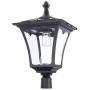 Sterno Home GL42309 Upgraded Version Outdoor Solar LED Street, for Patio, Post Light, Garden, 76” High, 1-Pack, Black, 2nd Gen