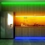 Ksipze Led Strip Lights 32.8ft Rgb Color Changing with 44 Keys Remote and 12V Power Supply for Bedroom Kitchen Home Decoration