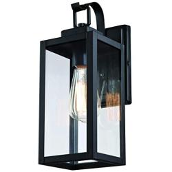 WISBEAM Outdoor Wall Lantern, Wall Sconce as Porch Lighting Fixture, E26 Base 100W Max, Aluminum Housing Plus Glass, Wet Location Rated, ETL Qualified, Bulbs not Included