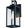 WISBEAM Outdoor Wall Lantern, Wall Sconce as Porch Lighting Fixture, E26 Base 100W Max, Aluminum Housing Plus Glass, Wet Location Rated, ETL Qualified, Bulbs not Included