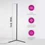 BRÜUN Corner Floor Lamp Led | Nordic Decoration Standing Floor Lamps for Living Room Night Light Dimming Standing Lamp Bedroom Decor Modern Floor Light Remote Control Black Minimal Design (RGB)