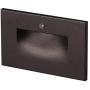 Cloudy Bay 120V LED Step Light with Auto Dusk to Dawn Photocell，3000K Warm White 3W 55lm,Indoor/Outdoor Stair Light,Oil Rubbed Bronze Finish