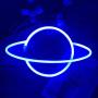 Blue Star Planet Neon Sign Night Light with Create Funny Sleep Environment for Baby Child Kids Bedroom,Game Rooms,Party,Home,USB Cable Battery Night Light Neon Sign for Wall Decor